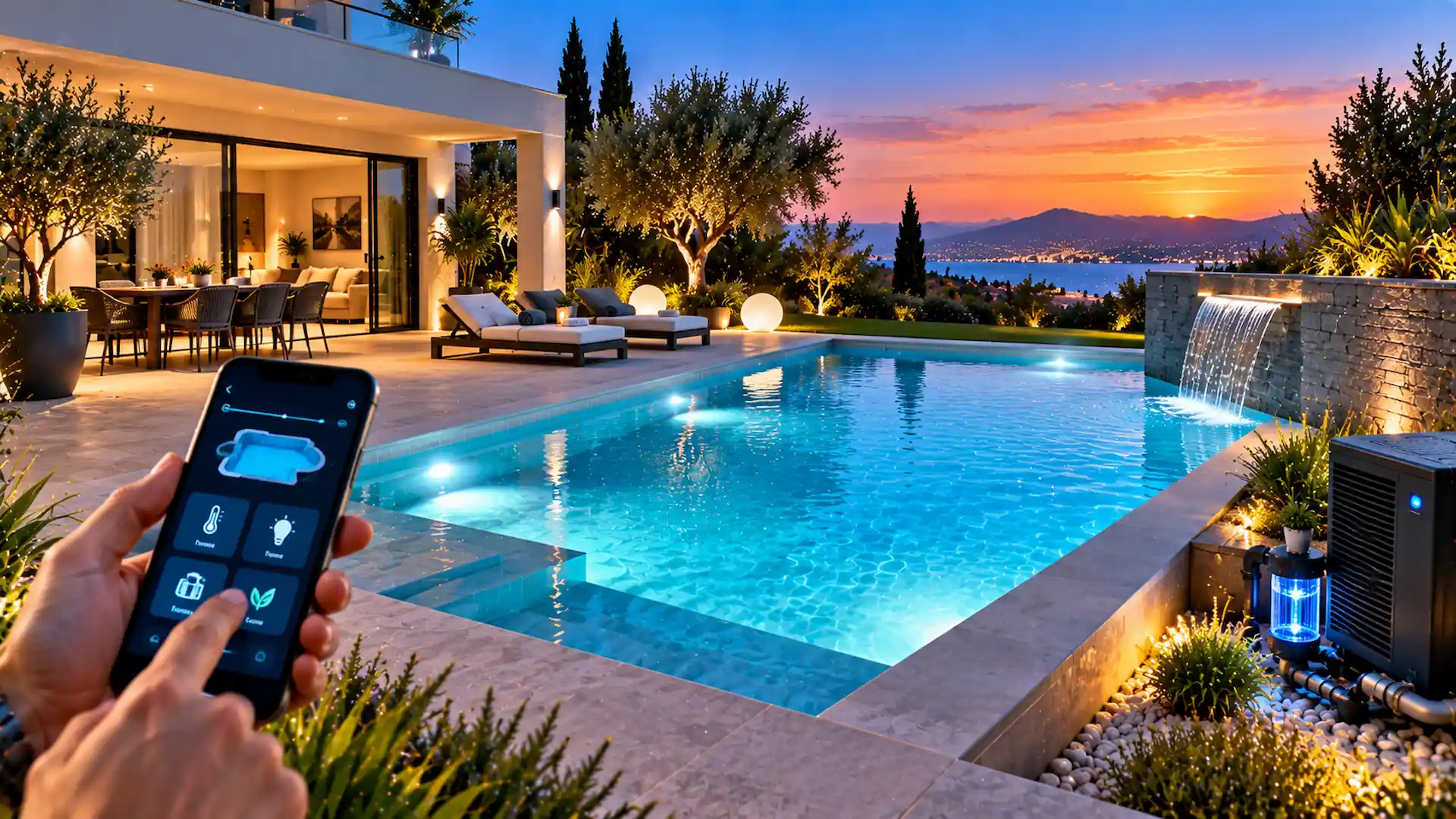 Piscine connectée