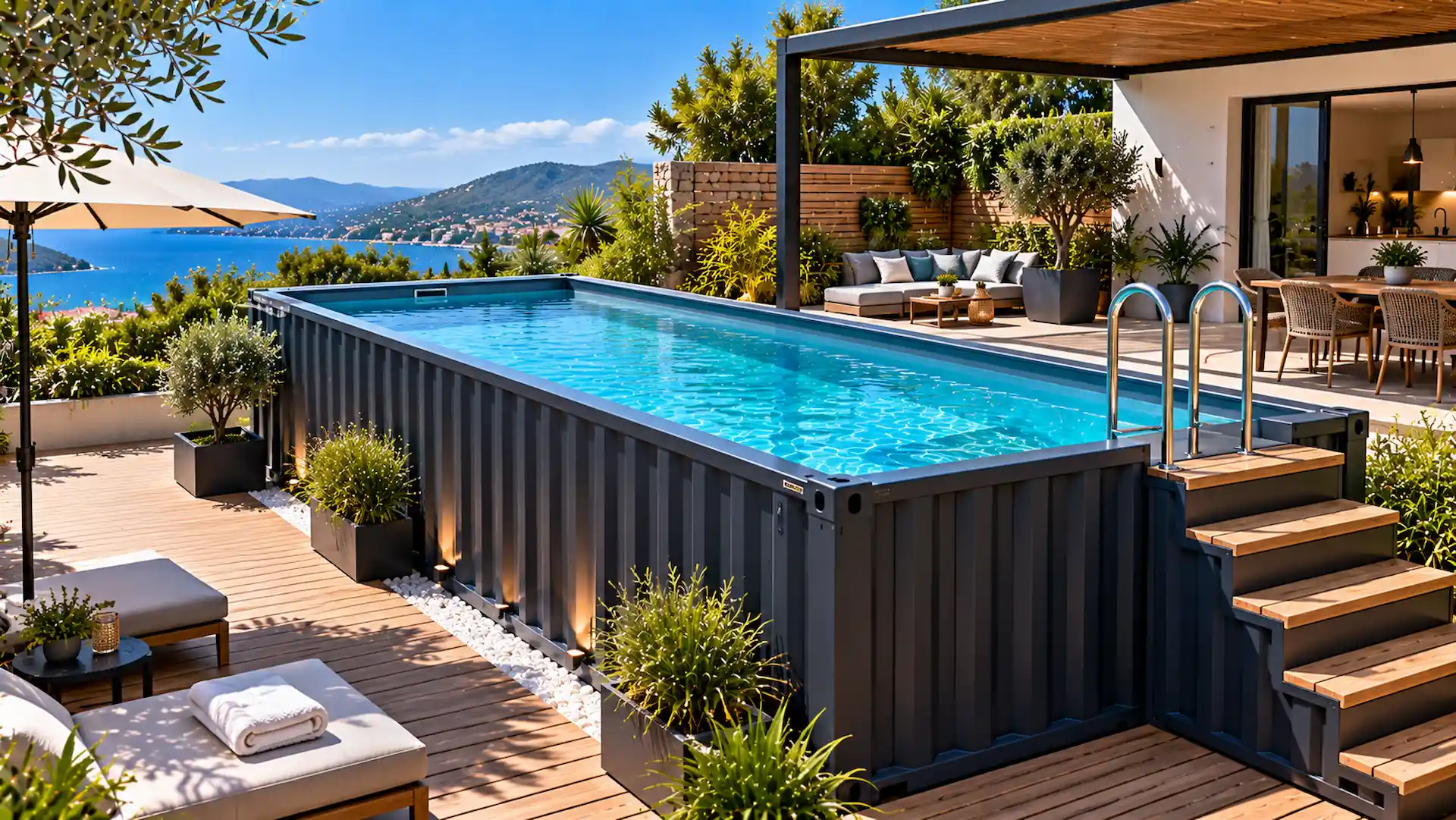 Piscine container